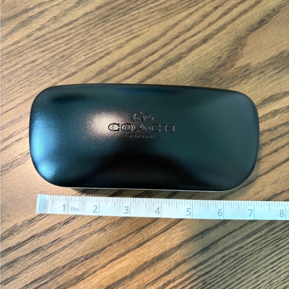 Coach Glossy Black Eyeglass Case